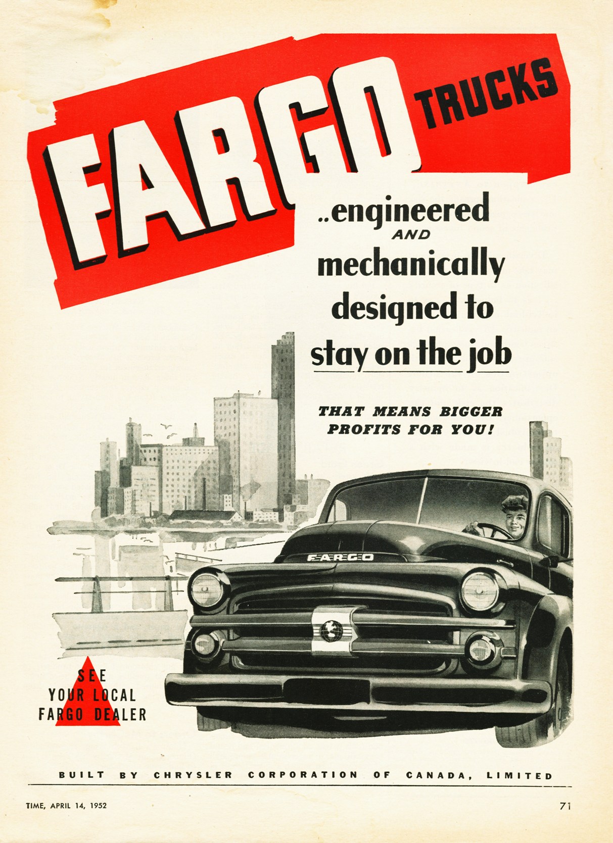 TIL that there used to be a car manufacturer called Fargo, with trucks